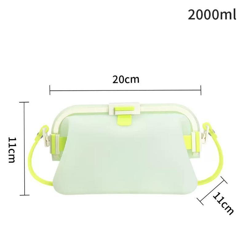 Silicone Shoulder Bag Water-Resistant Top Snap Clasp Swim Bag Lightweight Foldable Waterproof Storage Pouch