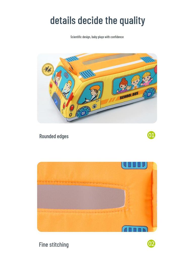 Jollybaby Tissue Box Pulling Toy: Early Education & Grasp Training for Babies 3+ Months