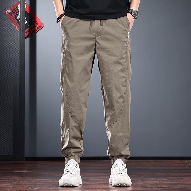 Jie Leinor Men's Lightweight Jogger Harem Casual Pants
