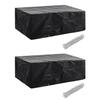 VidaXL Garden Lounge Covers 2 Pcs 8 Eyelets 200x160x70 Cm