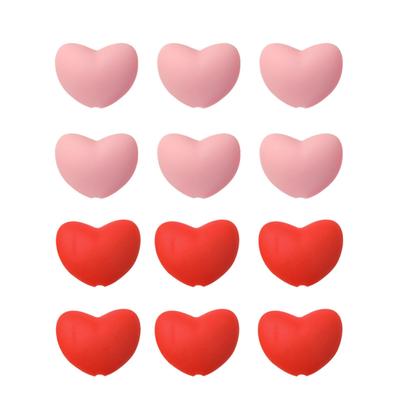 6Pcs Knitting Needle Stoppers Heart Shaped Silicone 3 Mm Hole Knitting Supplies Point Protectors for Crafts Sweater Scarf