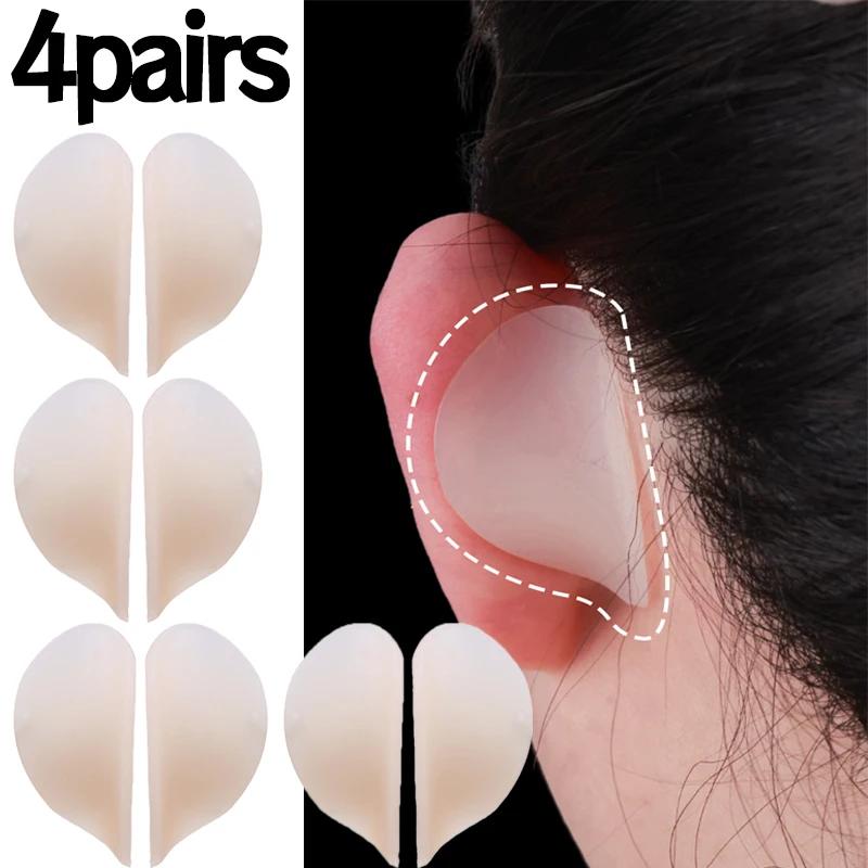 Self Adhesive Elf Ear Support Stickers Invisible Silicone Ear Corrector Patches Reusable Easy To Use Ear Makeup V-Face Stickers