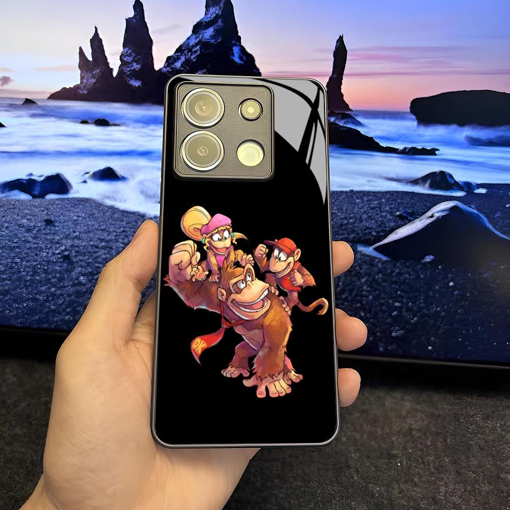Game Donkey Kong Phone Case for Xiaomi 14 13 12 11 13t 12t 11t POCO M6 M5 X6 X5 F6 F5 Ultra Pro Lite 5G Glass Cover