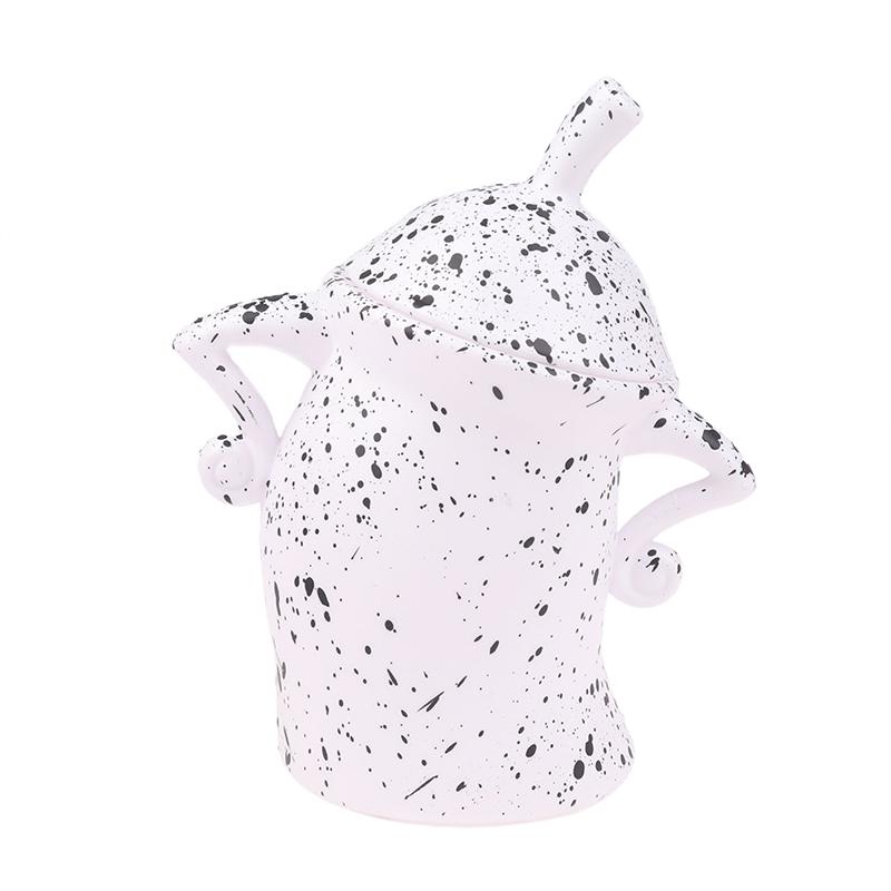 Канистра с характером симпатичная дерзкая канистра для хранения забавные керамические настольные украшения банка для хранения продуктов с герметичной крышкой белый 1369₽