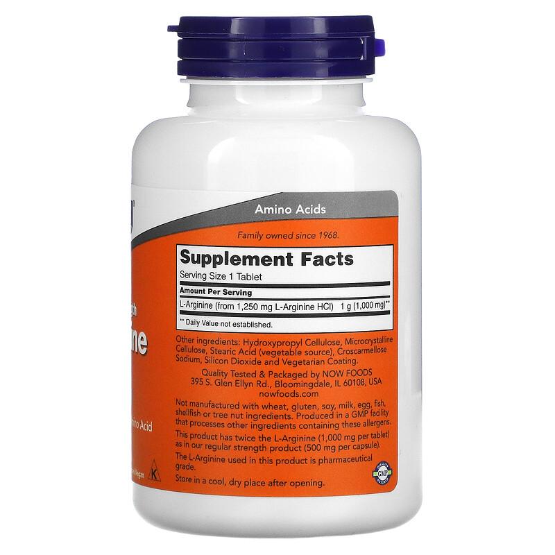 L-Arginine, 1,000 mg, 120 Tablets