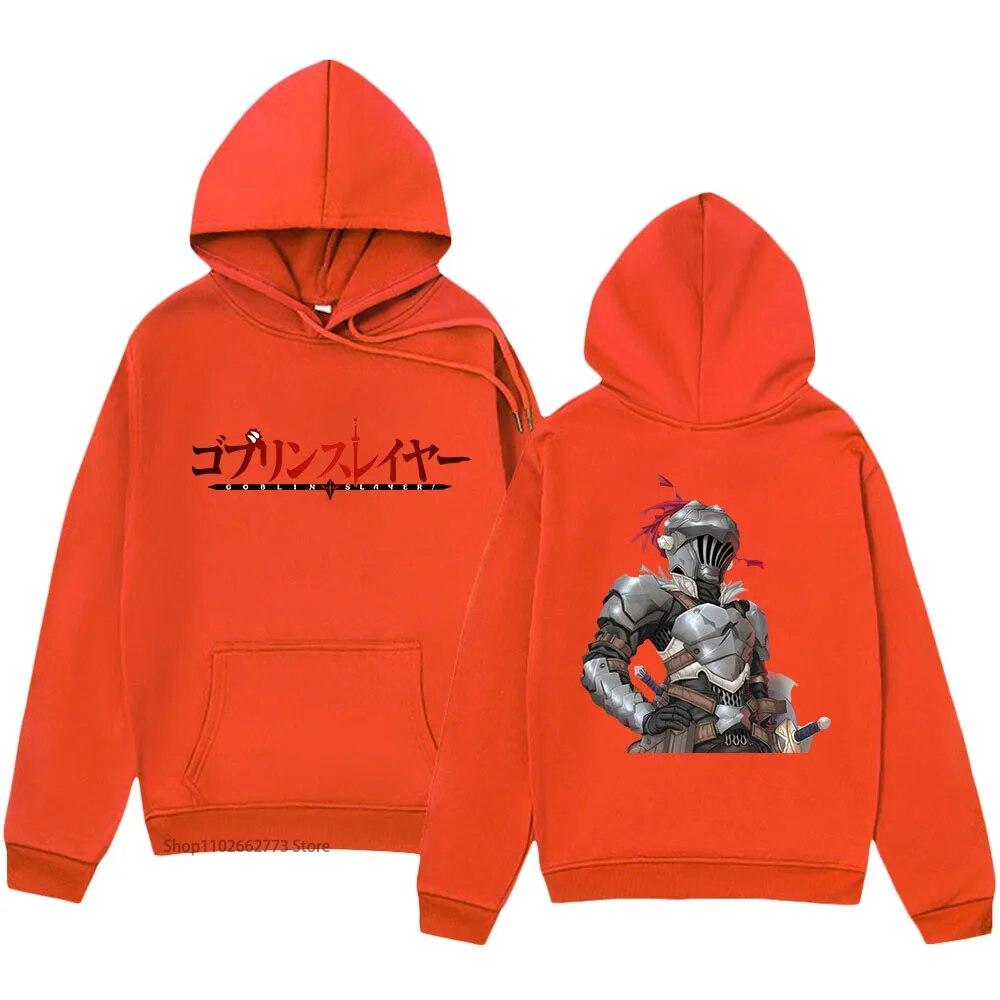 Goblin Slayer Print Hoodies Anime Cartoon Swearshirts with Hooded Winter Women Clothes Long Sleeve Fleece Kpop Pullover Y2k Tops