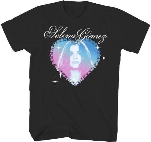 Selena Gomez - Selena Gomez - Color Gradient Heart T-Shirt - Small Black 3687106 XXL