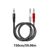 3.5mm Male To Double 3.5mm Audios Cable 3.5mm Splitter Cable for Enhances Stereo Sound with Gold Plate Connectors