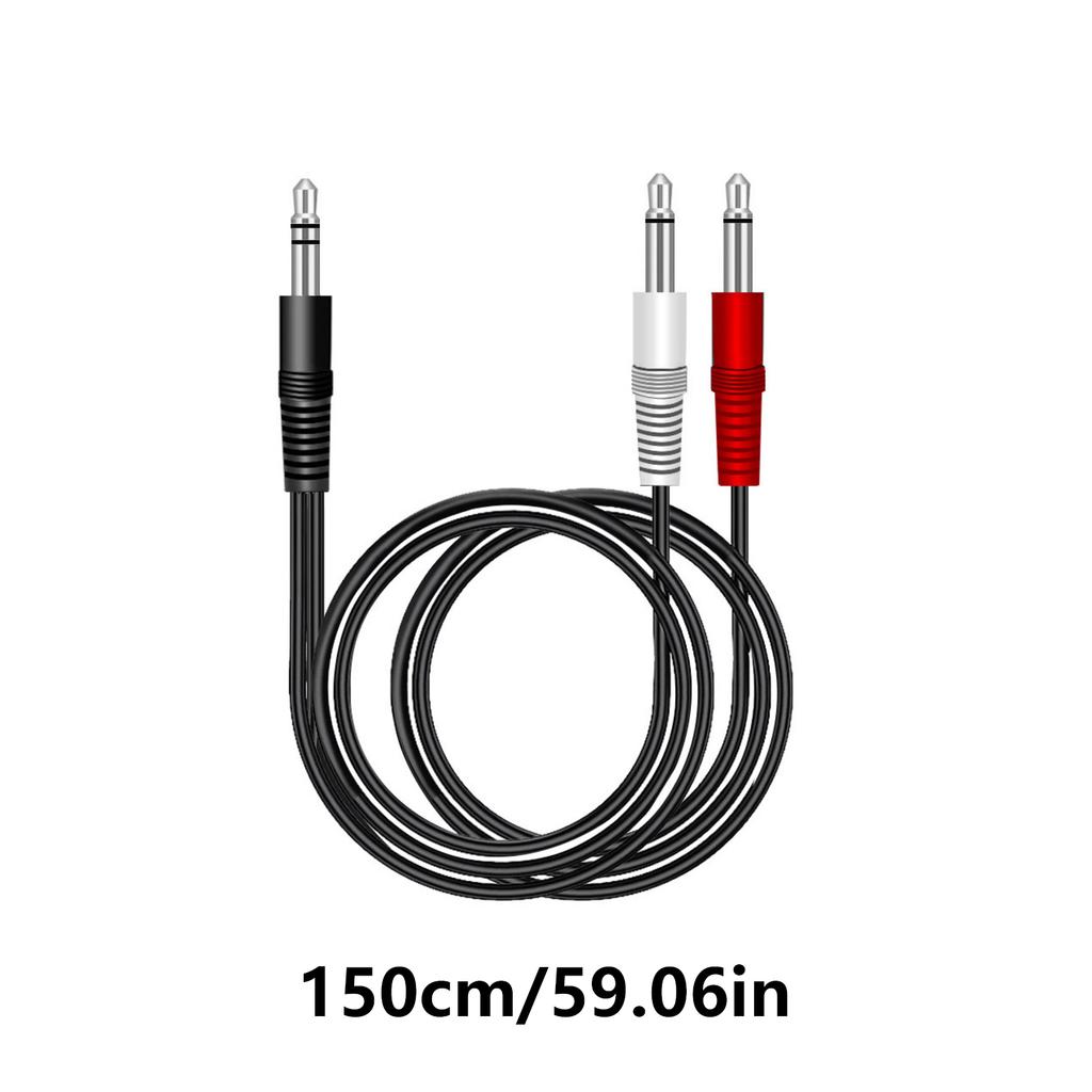 3.5mm Male To Double 3.5mm Audios Cable 3.5mm Splitter Cable for Enhances Stereo Sound with Gold Plate Connectors