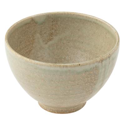 Marui Pottery Shigaraki Ware Hechimon Matcha Tea 12cm White Glass Cream Bowl, Approx. Diameter, Finish, MR-3-4117