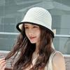 Summer Hollow Sun Hat Korean Version Fashion Bow Lace Bucket Hat New Fisherman Sunscreen Outdoor Beach Sun Hat Travel Panama Cap