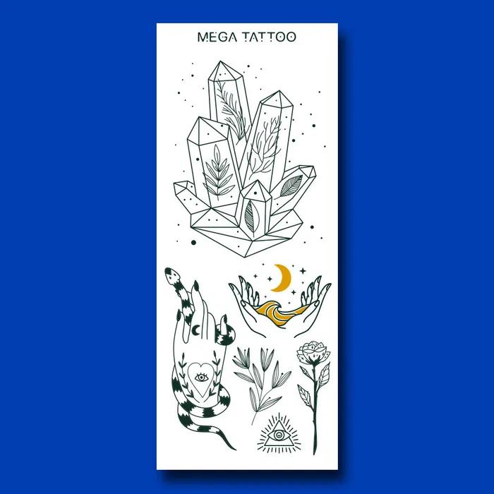 

MEGA TATTOO Tattoo Sticker MTS 10 - Bucket List