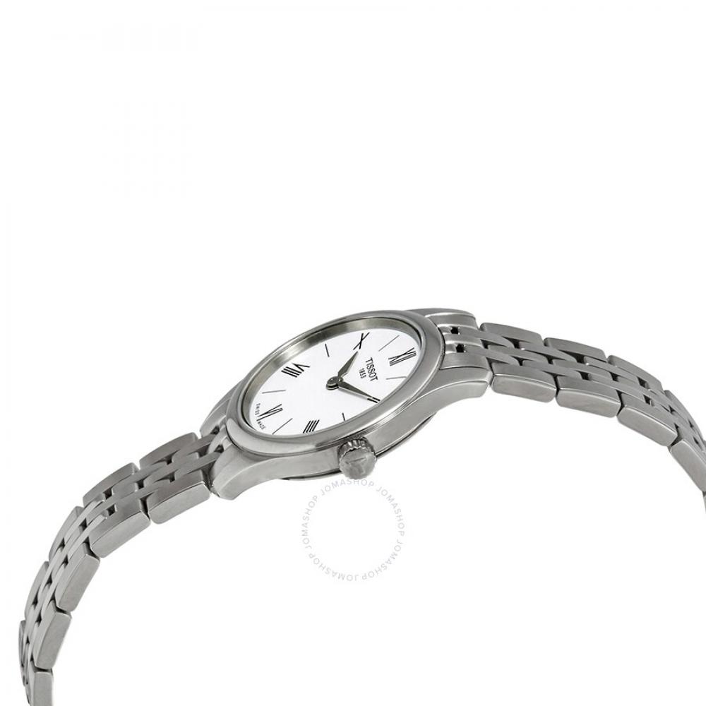 Tissot Tradition Thin White Dial Ladies Watch T0630091101800 T063.009.11.018.00