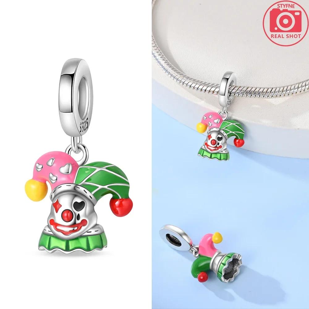 Originalcopper Colorful Clown Camera Gift Charms Beads Fit Bracelet Jewelry Diy Women Fine Gift Accessories Necklace