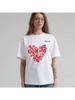 2025 Summer New Hirsionsan Fashion Lips Graphic Printed T Shirt Unisex Soft Short Sleeve Tee Female Oversized Higt Street Tops