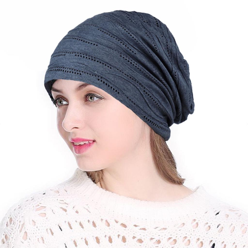 3pcs Women Slouchy Beanie Hats Casual Stretchy Turban Hats Cancer Headwear Cap Warm Elastic Chemo Covers Cap