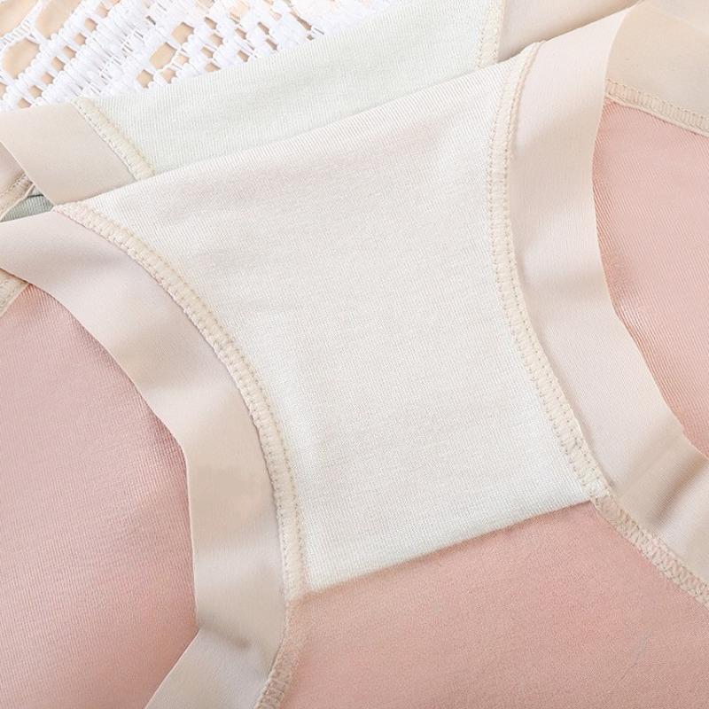 Modal-Höschen Mid-Waist Nahtlose Damen-Höschen Bequem Große Größen Keine Po-Einschnürung Unterwäsche
