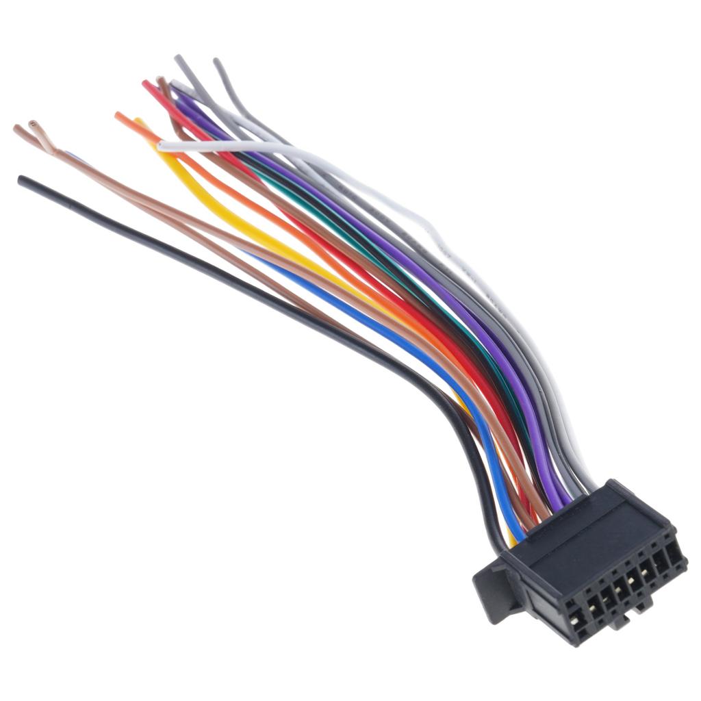 16 Pin Plug Connect Wiring Harnesses Cable Radio Multimedias Player Car Sockets Modification