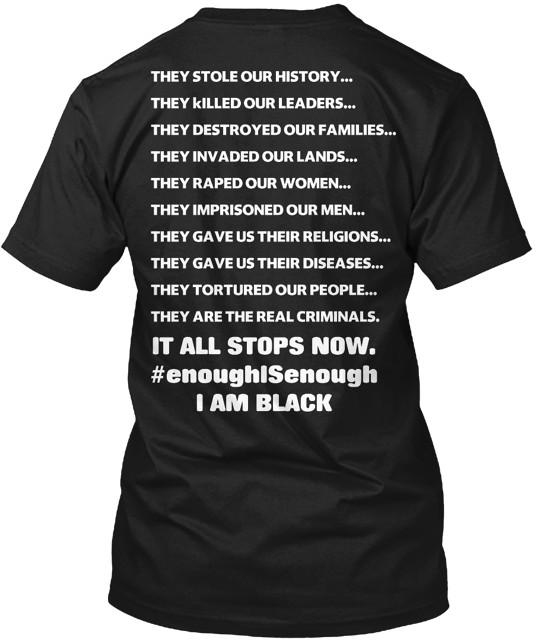 Enough Is Enough T-Shirt Made in the USA Size S to 5XL L