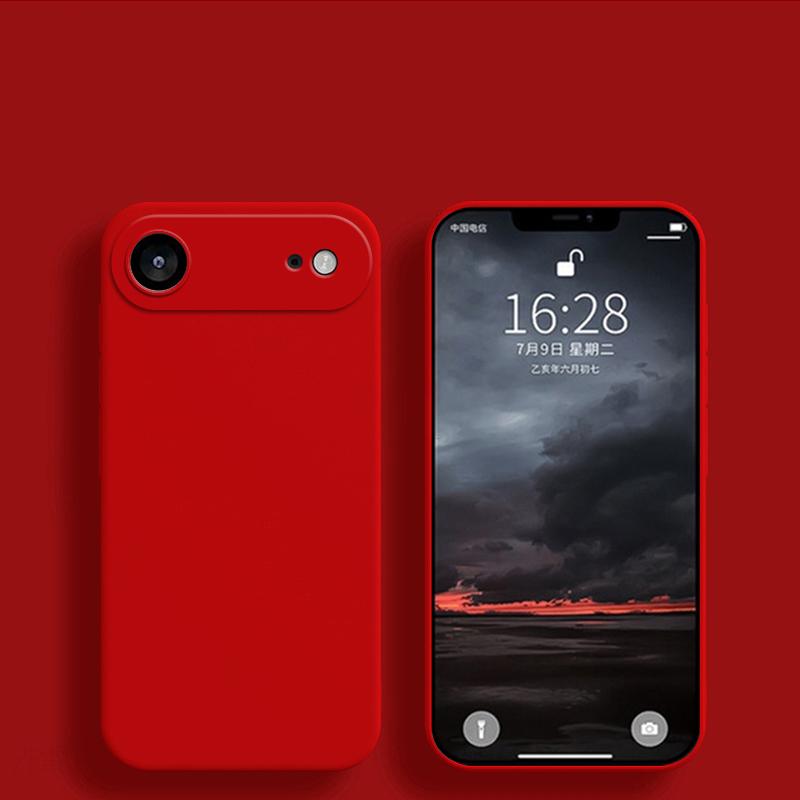 Flytande silikonfodral för iPhone 17 Air Cover iphone 17 16 15 14 13 12 mini 11 Pro X XR Xs Max 7 8 Plus 16e SE