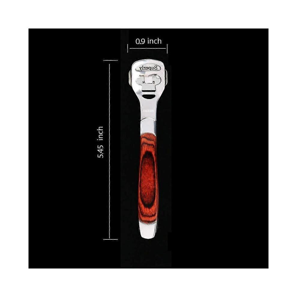 Foot Care Pedicure Callus Shaver Hard Wood Handle 10 Blades