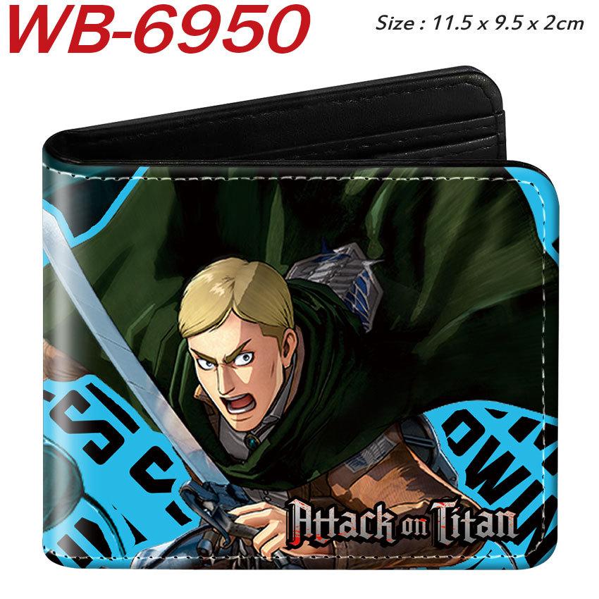 Attack on Titan Geldbörse Anime Bi-Fold Kartenhalter Eren Levi Kurze Geldbörse 1 Stück