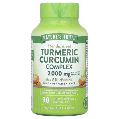 Turmeric Curcumin Complex Plus Bioperine® Black Pepper Extract, Rapid Release Capsules, 90
