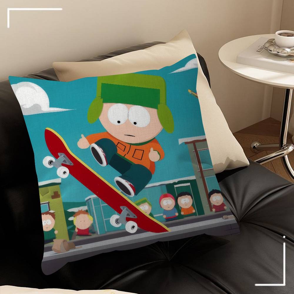 Cartoon S-South cute P-Park   Cushion Cover Decorative Pillow Sofa Home Decor case pillow cases