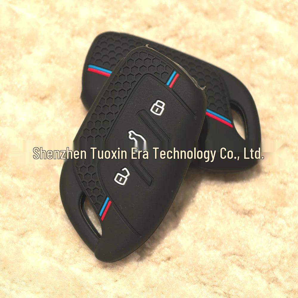MG Roewe i5 3-Button Car Key Silicone Cover with Honeycomb Texture