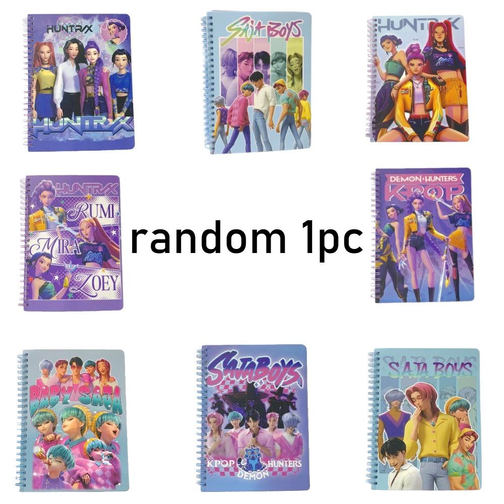 Mini vreckové špirálové zápisníky Kpop Huntri/X, Poznámkový blok, špirálová brožúrka, Idol Demon Hunter, párty suveníry t