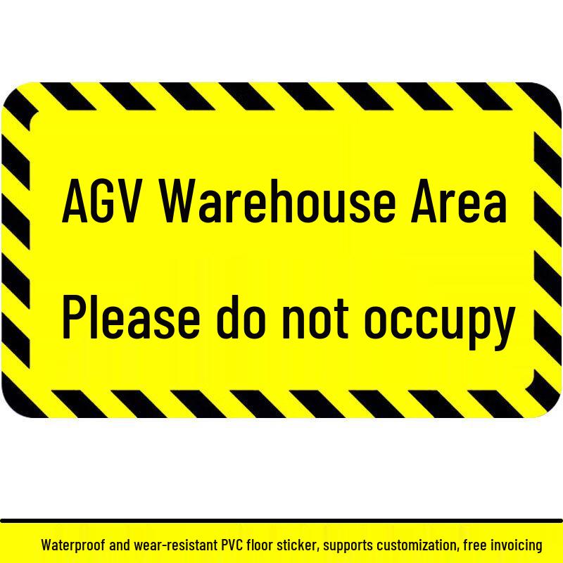 AGV Warehouse Route Indicator Warning Sign