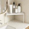 Modulars Stackable Shelf Corner Design Carbon Steel Corner Shelf Suitable for Flexible Organization in Bathroom Kitchen
