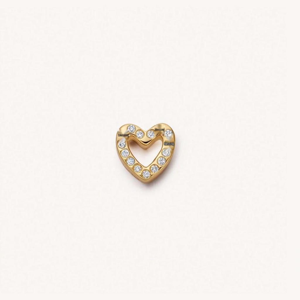 European Retro Rainbow Glass Photo Frame Necklace with DIY Openable Hollow Design Pendants, Transparent Box Gold