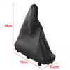 Custom Fit Black Leather Parking Handbrake Gaiter For Vehicle Interiors