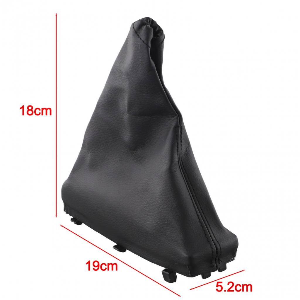 Custom Fit Black Leather Parking Handbrake Gaiter For Vehicle Interiors