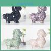 Resin Animal Figurine Decor With Crystals For Home Office And Gift Use
