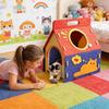 Felt Cat House Pet Enclosed Nest Bed Spacious Puppy Cave Nest For Cats Dogs Kittens Puppies Indoor Home Bedroom Living Room