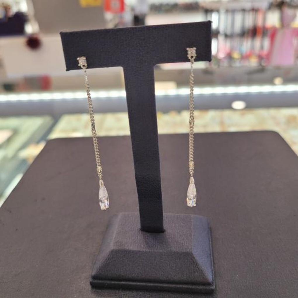 ARTRIA Waterdrop Cubic Drop E Crystal Earrings PPAERCR0001WHF