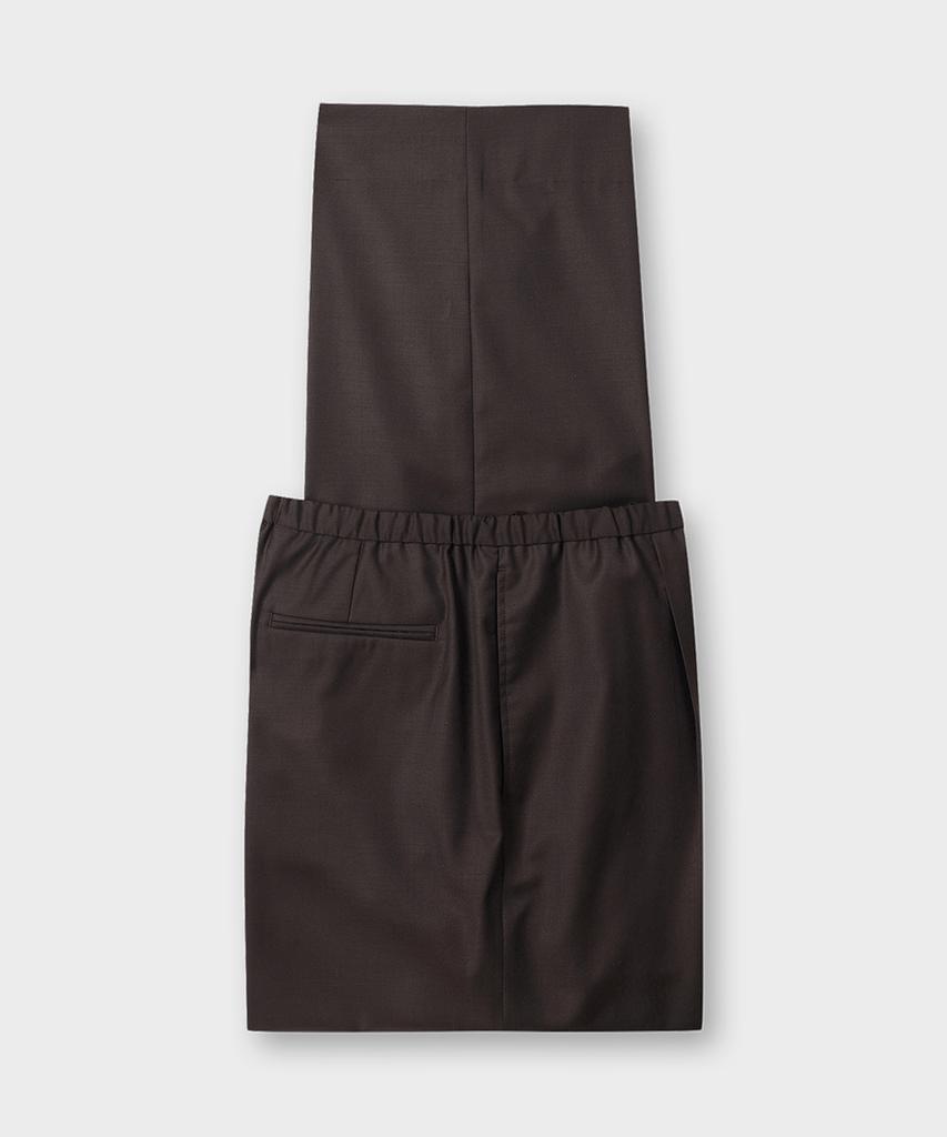 Teildeon Stefano Bending Wool Pants Brown