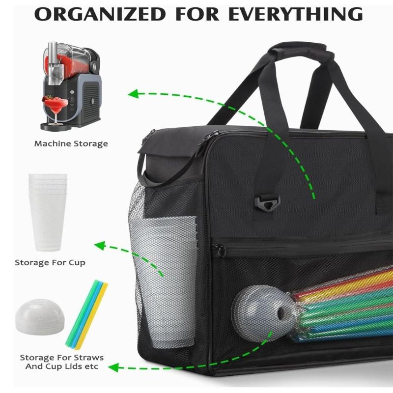 Portable Travel Case for Iced Drink Maker with Comfortable Handle Ideal for Easy Carry During Travel and Home Use