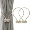 Magnetic Curtain Tiebacks - Crystal Design Home Decoration Pack of 2