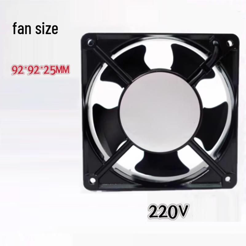 

Kankeirr 92x92x25mm 220V Silent Cooling Fan CN plug (adapter included)