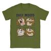 Men T-Shirts Tazmanian Devil Daily Moods Panels Tazed Funny Pure Cotton Tees Short Sleeve  T Shirt Crew Neck Clothes New Arrival