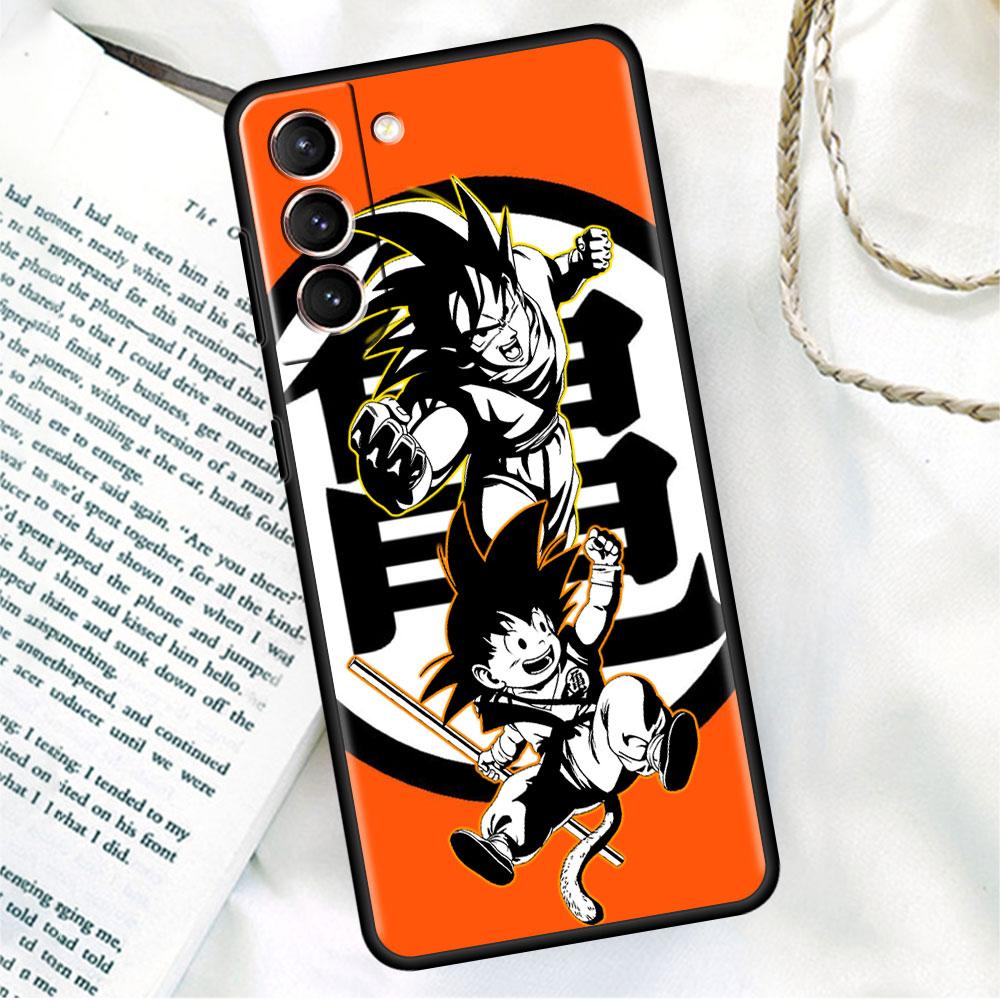 Phone Black Soft Case For Samsung Galaxy S22 S21 S20 Ultra FE S9 S8 S10 Plus Note 20 10 9 Fundas Cover Toriyama Dragons Anime