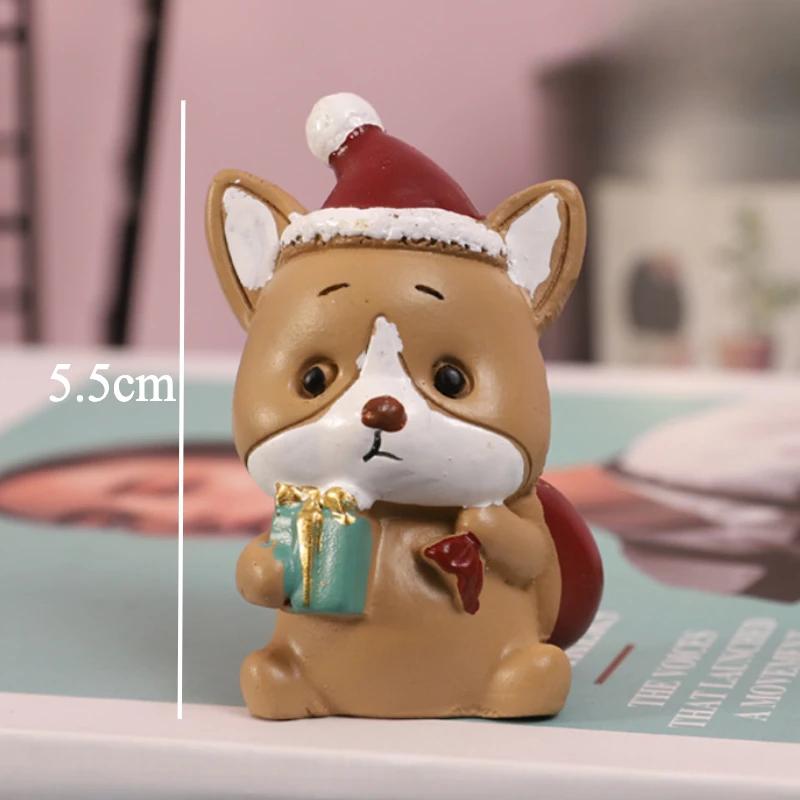 Cute Santa Claus Christmas Ornaments Christmas Tree Decorations Cartoon Animal Christmas Supplies Desktop Decorations for Kids