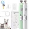 Electric Pet Nail Grinder with LED Light Cat Dog Nail Clippers USB Rechargeable Paws Nail Cutter Pet Grooming Trimmer Supplies