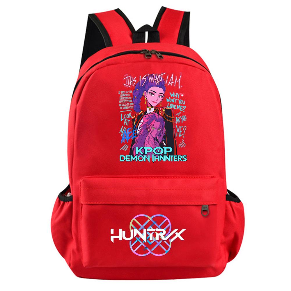 Anime Kreslený K-Pop Lovci Démonů Potisk Batoh pro Teenagera Studenta Dívku Chlapce Školní Taška Velkokapacitní Voděodolná Cestovní Taška Dětský Dárek