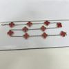 Four-leaf Clover Ten-flower Necklace Thin Light Luxury Ins High-end Collarbone Chain
