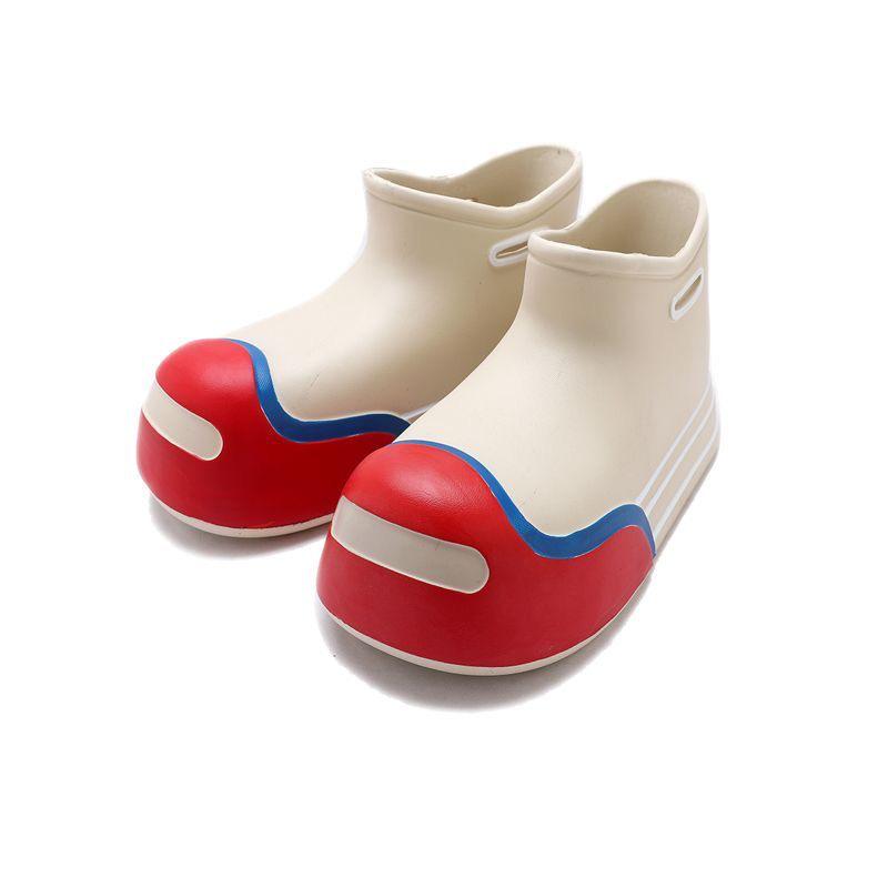 Trendy Waterproof Retro Dad Style Ankle Rain Boots - Non-Slip, Wear-Resistant, All-Season High-Top Footwear