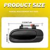 2x Left Front&Rear Exterior Door Handle For 2000-2006 Nissan Sentra 806076Z603